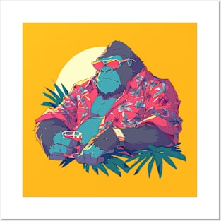 cool gorilla Posters and Art